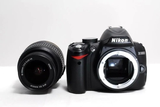 美品✨　Nikon D3000 18-55mm VR 標準ズームレンズ付 初心者セット