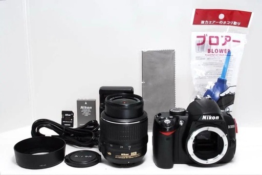 美品✨　Nikon D3000 18-55mm VR 標準ズームレンズ付 初心者セット