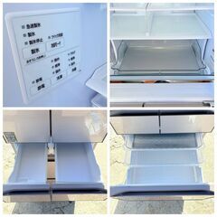 【❗️✨家族向け・人気サイズ✨❗️】日立 大型冷蔵庫 540L 2020年製 ファミリー向け 稼動確認済 ✨簡易清掃・動作確認済み❗️の画像