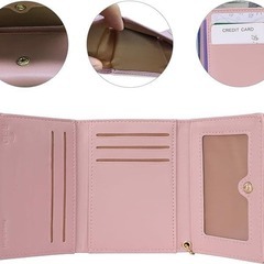 大特価⭐️財布 ミニ財布 薄い財布 レディース 薄型 コンパクト スリム ピンクの画像