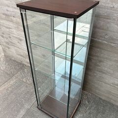 🌟不二貿易🌟 ガラスコレクションケース‼️　4段ブラウン フィギュアケースの画像