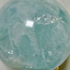 パワーストーン　ブラジル産　アクアマリンの　丸玉スフィア　40mmの画像