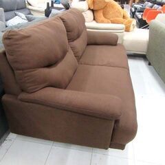 使用感あり ニトリ 3人掛けソファ 幅175cm CATS3 布張り ファブリック ブラウン系 3P 家具 ニトリ 苫小牧西店の画像