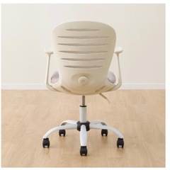 【受渡先確定】オフィスチェア　ホワイト/グレーの画像