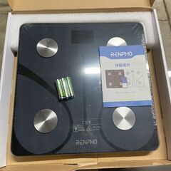 【リユースショップスパークル】開封未使用品！！ 体組成計（スマホ連動機種） No.188　体重計　renpho　レンフォ　2023年製　Black ES-CS20M　配送可能♪の画像
