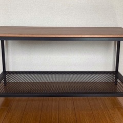 IKEA 完売品　ローテーブル　デザイン　スチール　ブラックの画像