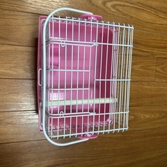 小動物用 キャリーケース ピンク（ハムスター・小鳥など）の画像