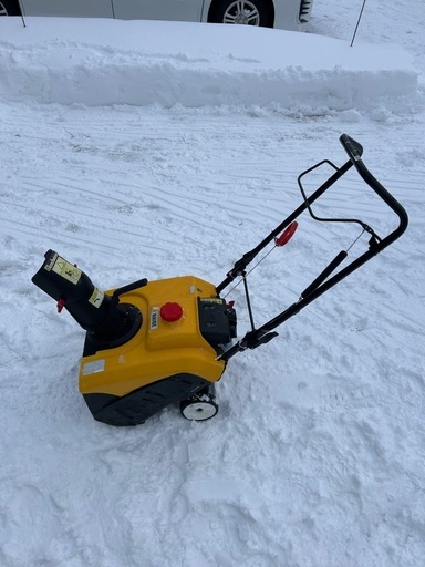 （売約済）ハイガーガソリン式除雪機（エンジンオイル交換済　ガソリン満タンですぐ使えます）おまけあり！