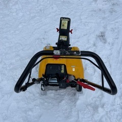 ハイガーガソリン式除雪機（エンジンオイル交換済　ガソリン満タンですぐ使えます）おまけあり！の画像