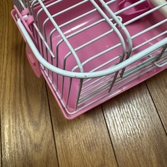 小動物用 キャリーケース ピンク（ハムスター・小鳥など）の画像