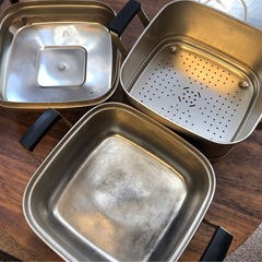 フルマル印◆蒸し器用両手鍋◆煮物鍋の画像