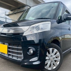 Bluetooth対応ナビ付き☆月々1万円〜分割払い可❗️ 車検2年付き！【名義変更代込み】大人気☆スズキ スペーシア カスタム☆走行中DVD見れます☆両側スライドドア☆ドラレコ☆スマートキー☆フルオートエアコン☆事故修復歴無し☆そのまま乗って帰れます‼️の画像