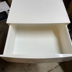 【リユースショップスパークル】4段収納　No.190　衣類収納　ワイド　ホワイト　チェスト　収納ケース　配送設置可能♪の画像