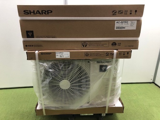 『受け渡し予定者決定しました』標準取付工事費込み！2025年モデル 新品未開封  SHARP エアコン 6畳用 2.2kW プラズマクラスター 除菌 脱臭 AC-22TFC YD12022