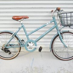 美品 ブリヂストン マークローザ ミニベロ 7s 20インチ 走行少ない BRIDGESTONE MARKROSA 前カゴ付の画像