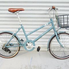 美品 ブリヂストン マークローザ ミニベロ 7s 20インチ 走行少ない BRIDGESTONE MARKROSA 前カゴ付の画像