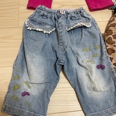 90センチ パンツ 裏起毛 セットの画像