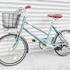 美品 ブリヂストン マークローザ ミニベロ 7s 20インチ 走行少ない BRIDGESTONE MARKROSA 前カゴ付の画像