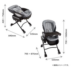 アップリカ　アップリカ　ハイローチェア　ユラリズム　オートの画像