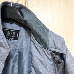 メンズ　ブルゾン　上着　サイズM 色グレーの画像