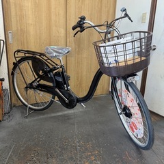 新車　電動　アサヒサイクル evolヴィヴァーチェ　33km走行　26インチ　ツヤケシブラックの画像