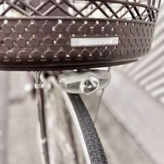 BRIDGESTONE Alumiu 26インチ 自転車 カゴ付き ライト 付き ブリヂストン bridgestone ママチャリ シティサイクル  買い物 街乗り 町乗り 荷物カゴ サドルカバーの画像