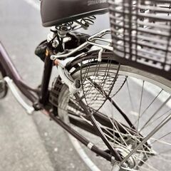 BRIDGESTONE Alumiu 26インチ 自転車 カゴ付き ライト 付き ブリヂストン bridgestone ママチャリ シティサイクル  買い物 街乗り 町乗り 荷物カゴ サドルカバーの画像