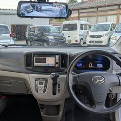ミライース　Ｇグレード　LEDヘッドライト　ミラー型前後ドラレコ　バックカメラ　地デジナビの画像
