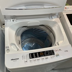 【ジモティー割】ハイセンス 2024年製 4.5kg 洗濯機（ID1657）の画像
