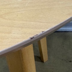 天然木　丸テーブルの画像