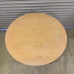 天然木　丸テーブルの画像
