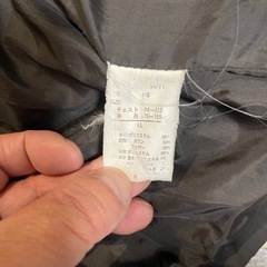 ダウンジャケット グレー ファー付きの画像