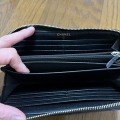 正規品　定番　CHANEL シャネル19 長財布の画像