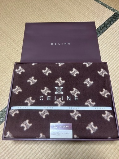 CELINE カシミヤ入り ウール毛布