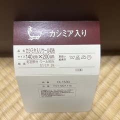 CELINE カシミヤ入り ウール毛布の画像