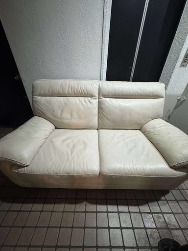 ニトリ　レザーソファ