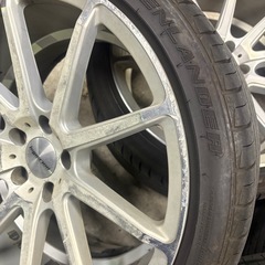 ハイペリオン 19インチ 9.5J +38 PCD114.3 5穴 タイヤ付き ホイールセットの画像