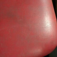 ダイニングチェア　2脚　赤　レトロ　椅子の画像