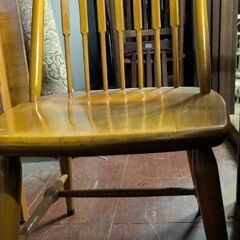 木製　ダイニングチェア　2脚　中古品の画像