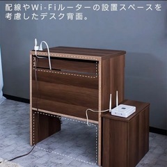 【おまとめ優先】コンパクトデスク　ウォールナットの画像