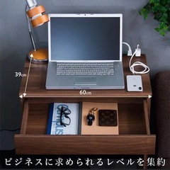 【おまとめ優先】コンパクトデスク　ウォールナットの画像