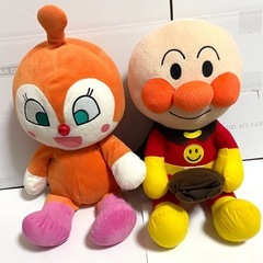 アンパンマン とドキンちゃん　ぬいぐるみの画像