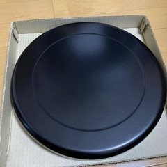 新品・未使用　けやき杢　丸盆　お盆　日本製の画像