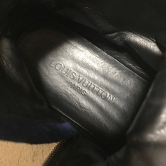 正規品 ルイヴィトン スエード ハイカットスニーカー ブルー 43 約27の画像