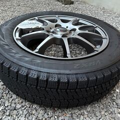 【受渡先確定】スタッドレスタイヤ＆ホイール　ブリジストン　155/65R14　4本セット　ホイールナット付きの画像