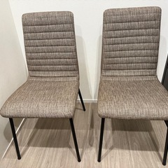 ニトリ　椅子　ダイニングチェア　クーボ　ブラウンの画像