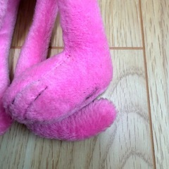 レトロピンクパンサーぬいぐるみ　手足マジックテープ2体セットの画像