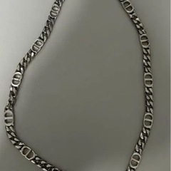 Dior シルバーチェーンネックレスの画像