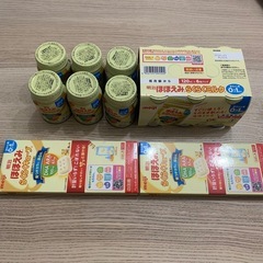 値下げ！ほほえみ らくらくミルク 120ml×6本　2セット　キューブ2箱　粉ミルク2缶の画像