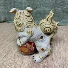 獅子置物　九谷焼の画像